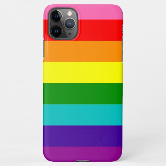 レインボーLGBTゲイ旗の電話ケース iPhoneケース (裏面)