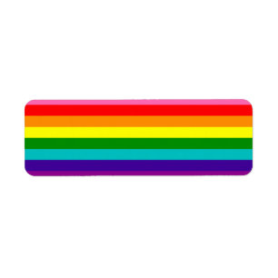 レインボーLGBTゲイ旗差出人住所ラベル ラベル