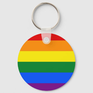 レインボーLGBTフラグ付きキーチェーン キーホルダー