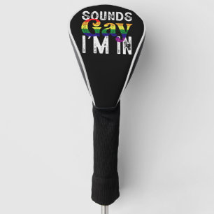 レインボーLGBTフラッグ プライドマンス Sounds Gay I'm In ゴルフヘッドカバー