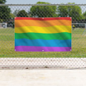 レインボーLGBTプライドフラッグバナー|愛は愛の一部 横断幕 (インサイチュ)