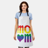 レインボーLGBTプライド月母の日LGBT エプロン (着用した状態)