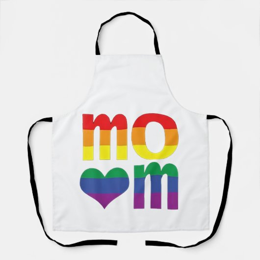 レインボーLGBTプライド月母の日LGBT エプロン (正面)
