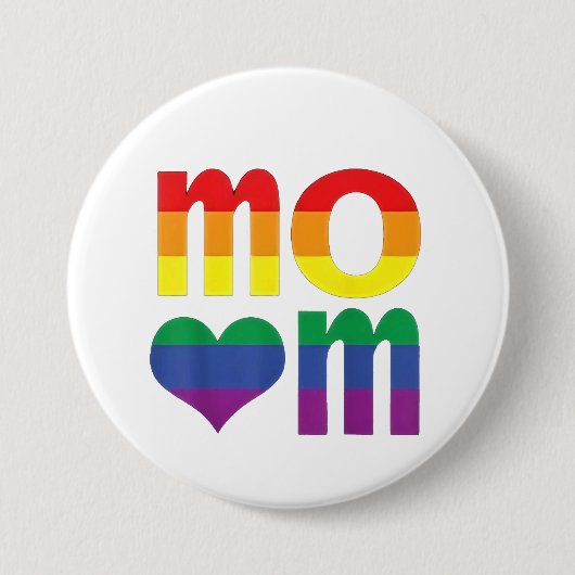 レインボーLGBTプライド月母の日LGBT 缶バッジ (正面)