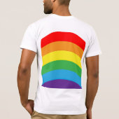レインボーLGBTメンズ Tシャツ (裏面)