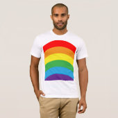 レインボーLGBTメンズ Tシャツ (正面フル)
