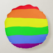 レインボーLGBTラブラウンドピロー ラウンドクッション (裏面)