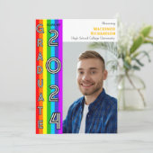 レインボーLGBT卒業パーティーフォト 招待状 (スタンド正面)