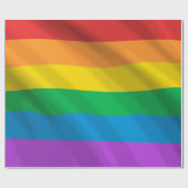 レインボーLGBT国旗 ラッピングペーパー (フラット)
