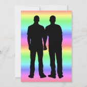 レインボーLGBT結婚式招待状 招待状 (裏面)