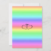 レインボーLGBT結婚式招待状 招待状 (裏面)