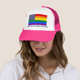 レインボーLGBTQアメリカプライドダイバーシティ国旗 キャップ