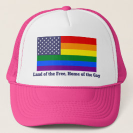 レインボーLGBTQアメリカプライドダイバーシティ国旗 キャップ
