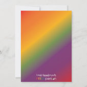 レインボーLGBTQファミリーホリデーカード シーズンカード (裏面)