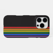 レインボーLGBTQフラッグ iPhoneケース (裏面横)