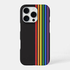 レインボーLGBTQフラッグ iPhone 16 PROケース
