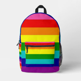 レインボーLGBTQプライドカラフルスクールバッグ プリントバックパック