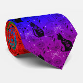 レインボーLGBTQプライドブラックキャット – Mystical Witchy ネクタイ (ロール)