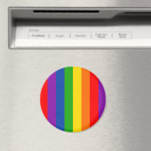 レインボーLGBTQ+プライド国旗、ゲイプライドカラー マグネット (インサイチュ (食洗機))