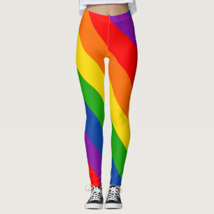 レインボーLGBTQ+プライド国旗、ゲイプライドカラー レギンス