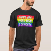 レインボーLGBTQ Omniseが2つ以上ある Tシャツ (正面)