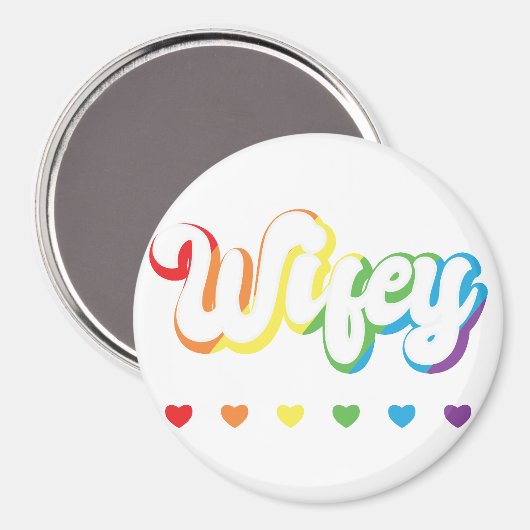 レインボーLGBTQIAレズビアンゲイサポート マグネット (正面/裏面)