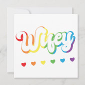 レインボーLGBTQIAレズビアンゲイサポート 招待状 (正面)