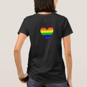 レインボーLGBTQIA+アリー |プライドフラグ Tシャツ (裏面)