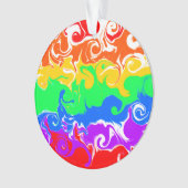 レインボーLGBTQIA+クリスマス オーナメント (正面)