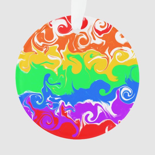 レインボーLGBTQIA+クリスマス オーナメント (正面)