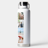 レインボー'LOVE YOU DADDY'フォトコラージュキープサケ ウォーターボトル (背面)