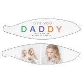 レインボー'LOVE YOU DADDY'フォトコラージュキープサケ バスケットボール (パネル)