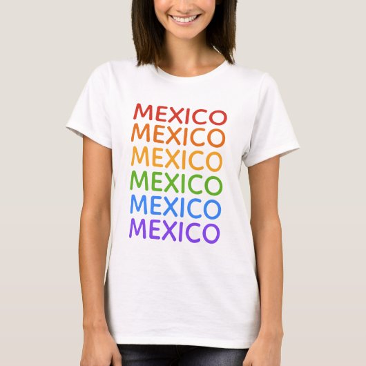 レインボーMEXICOシャツ&ジャケット Tシャツ (正面)