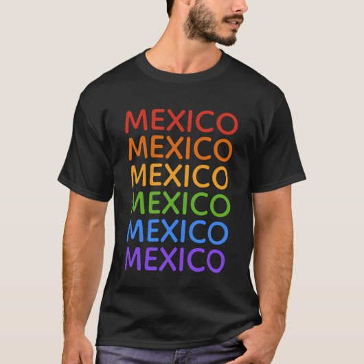 レインボーMEXICOシャツ&ジャケット Tシャツ (正面)