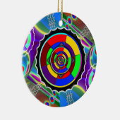 レインボーNO NUKES記号 セラミックオーナメント (右)