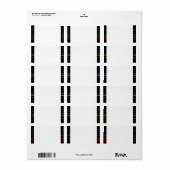 レインボーPinstripes LGBT結婚's |イベント 空白の ラベル (フルシート)