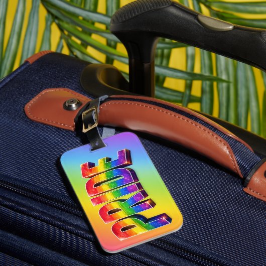 レインボーPRIDE LGBTQIA+コミュニティ ラゲッジタグ (正面インサイチュ1)