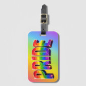 レインボーPRIDE LGBTQIA+コミュニティ ラゲッジタグ (正面縦)