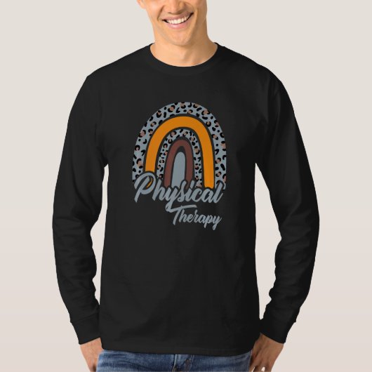 レインボーPT PTAセラピー 理学療法士 Tシャツ (正面)