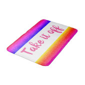 レインボーTake it おもしろい off Bath Mat バスマット (アングル)
