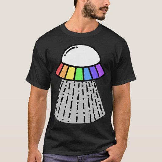レインボーUfo Tシャツ (正面)