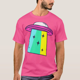 レインボーUfo Tシャツ