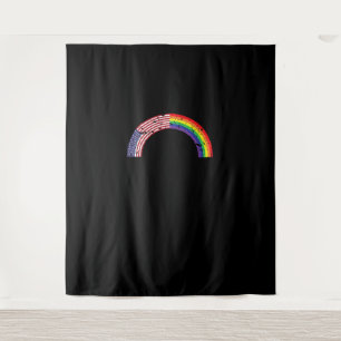 レインボーUSA国旗ゲイ国旗LGBT LGBTQアメリカンプリッド タペストリー