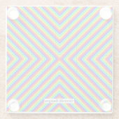 レインボーX – グラスコースター ガラスコースター (裏面)