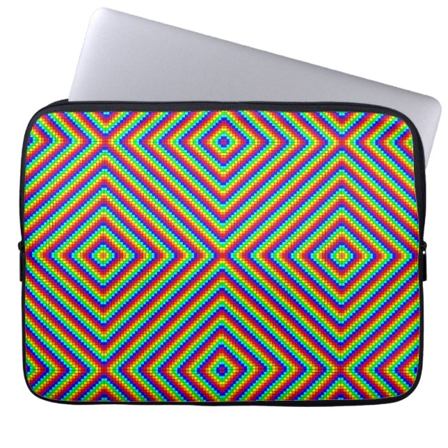 レインボーX - ラップトップスリーブ (正面)
