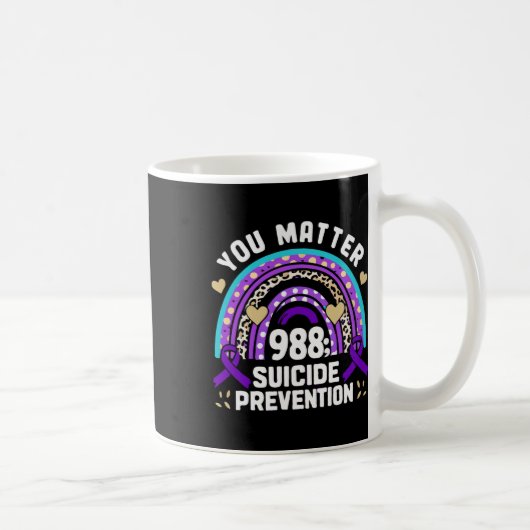 レインボーYou問題988自殺防止アワレネ コーヒーマグカップ (右)