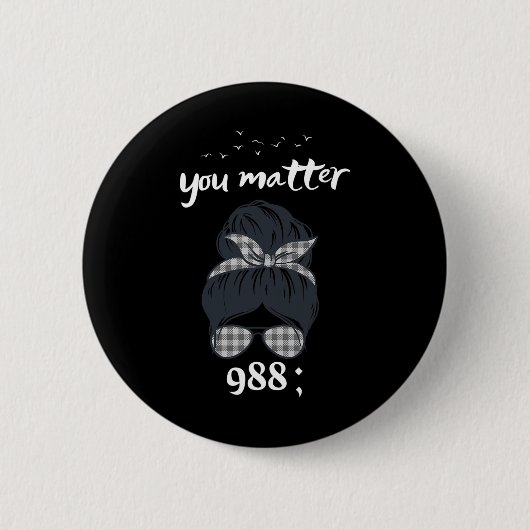 レインボーYou問題988自殺防止アワレネ 缶バッジ (正面)