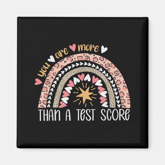 レインボーYou More More A Test Score Test Day マグネット (正面)