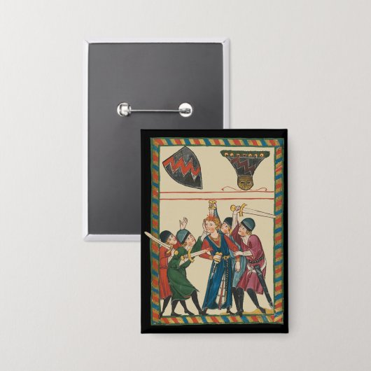 レインマー・フォン・ブレンネンバーグ中世美術の死 缶バッジ (正面/裏面)