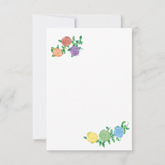 レインモダンボージオメト結婚リフローラ 出欠カード (裏面)